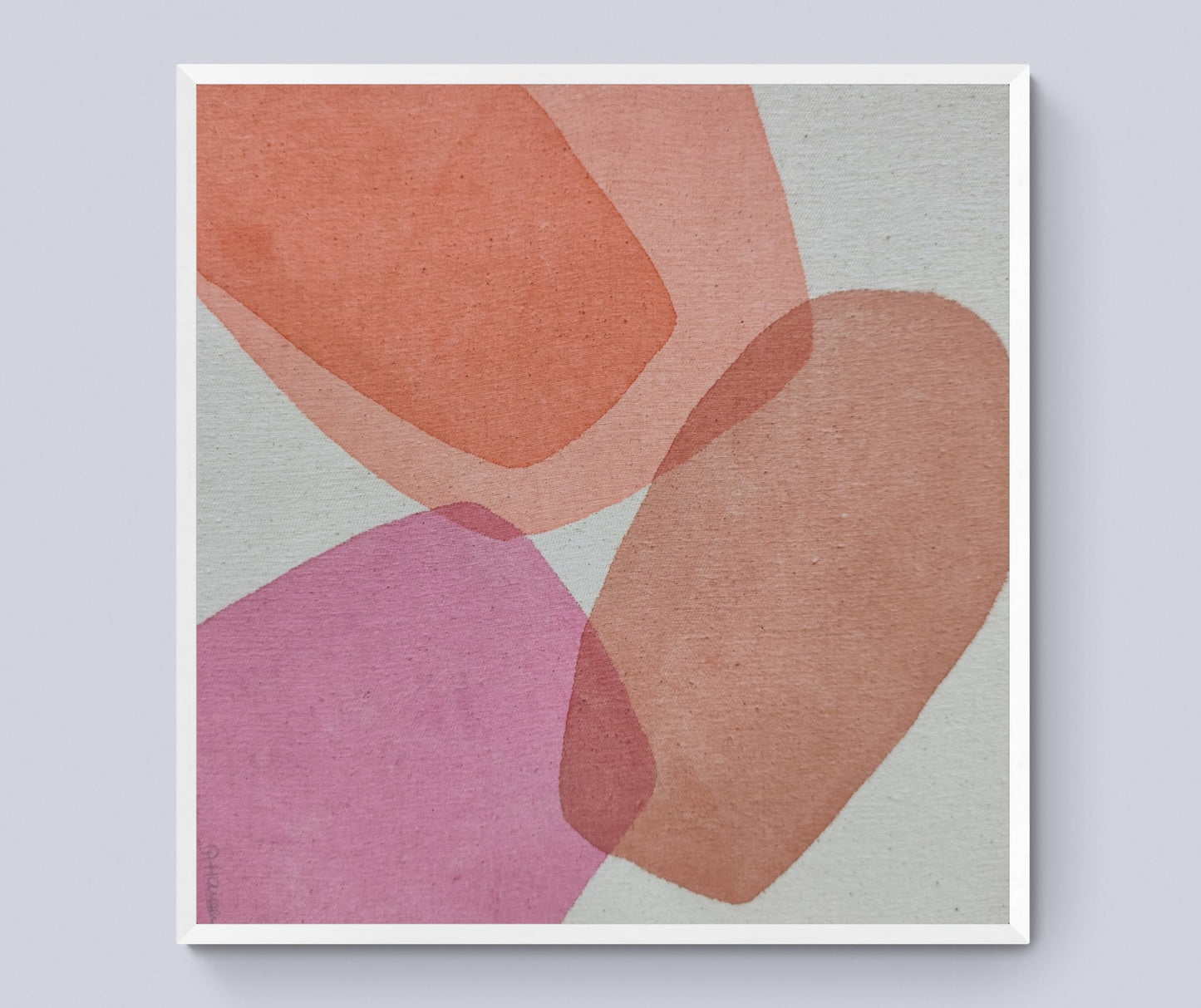 "Pink Diamonds Small Series" painted by Patricia von Andersen