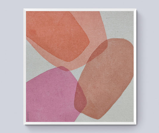 "Pink Diamonds Small Series" painted by Patricia von Andersen