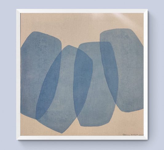 "Blue Diamonds" painted by Patricia von Andersen