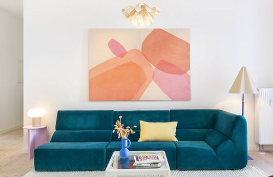 "Pink Diamonds Series" painting by Patricia von Andersen